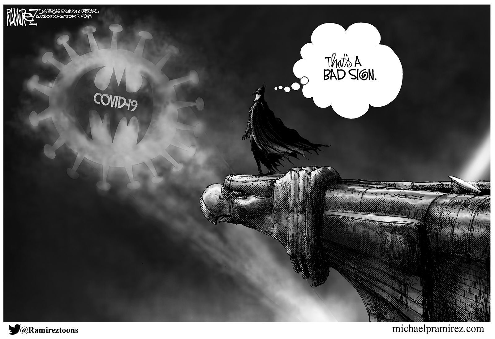 Michael Ramirez toon for July 29, 2020